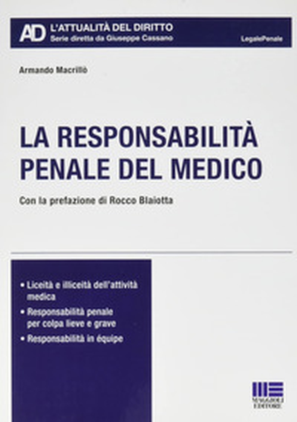 La responsabilità penale del medico - Librerie.coop La responsabilità penale del medico - Librerie.coop