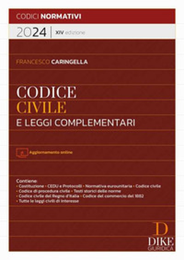 Codice civile e leggi complementari 2024 - Librerie.coop Codice civile e leggi complementari 2024 - Librerie.coop