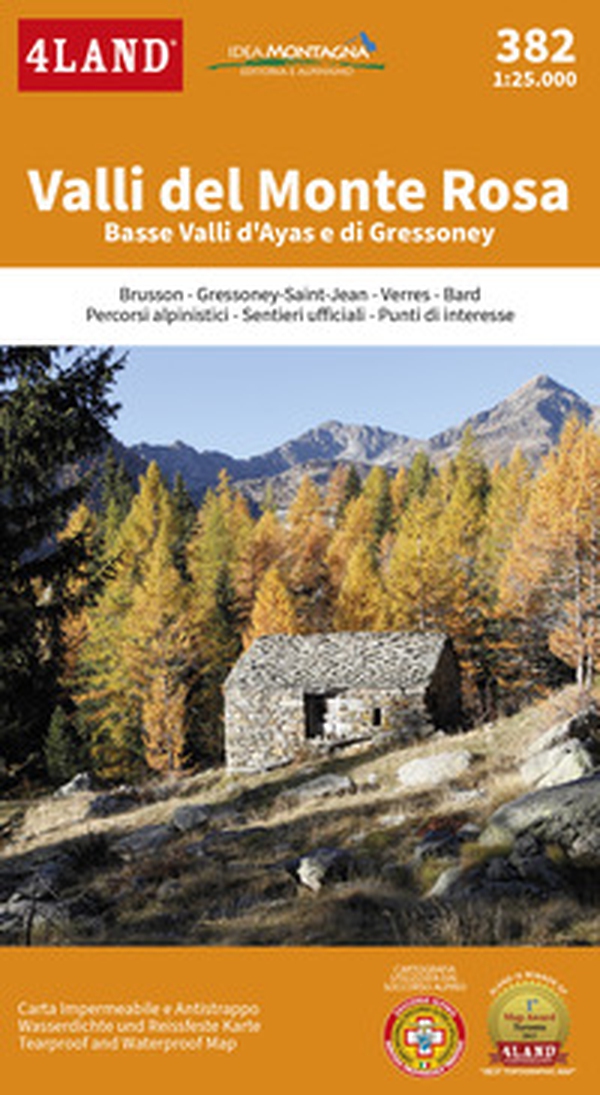 Valli del Monte Rosa. Basse Valli d'Ayas e di Gressoney 1:25.000 - Librerie.coop Valli del Monte Rosa. Basse Valli d'Ayas e di Gressoney 1:25.000 - Librerie.coop