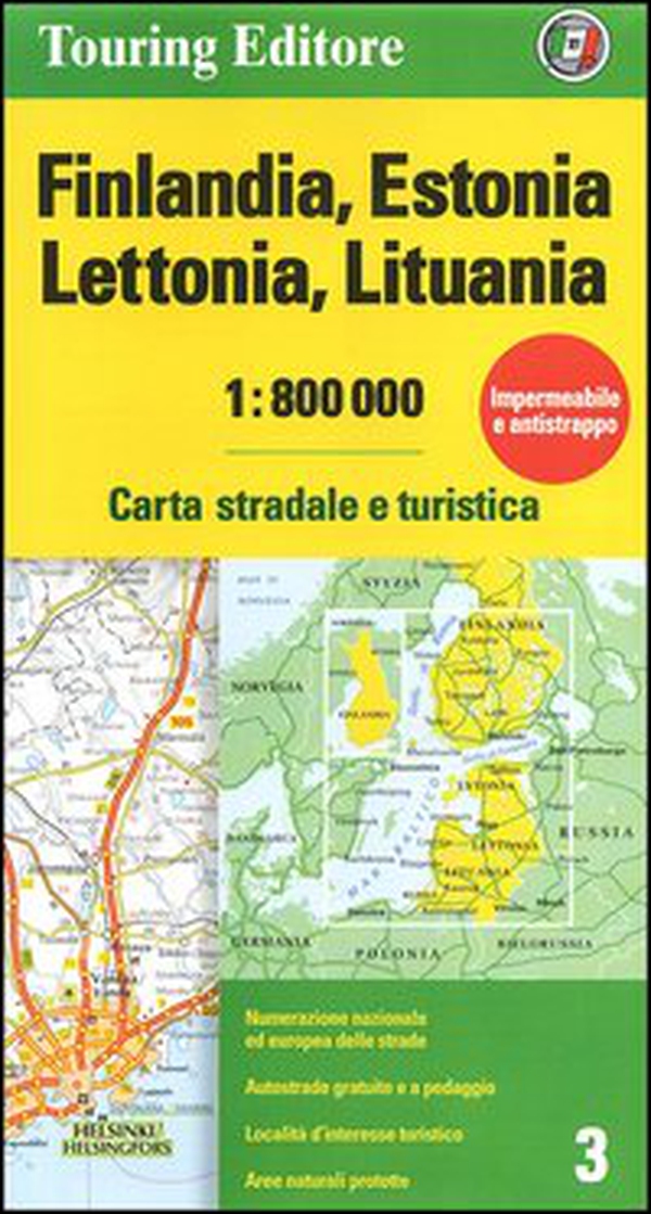 Finlandia, Estonia, Lettonia, Lituania 1:800.000. Carta stradale e turistica - Librerie.coop Finlandia, Estonia, Lettonia, Lituania 1:800.000. Carta stradale e turistica - Librerie.coop