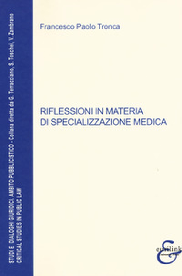 Riflessioni in materia di specializzazione medica - Librerie.coop Riflessioni in materia di specializzazione medica - Librerie.coop