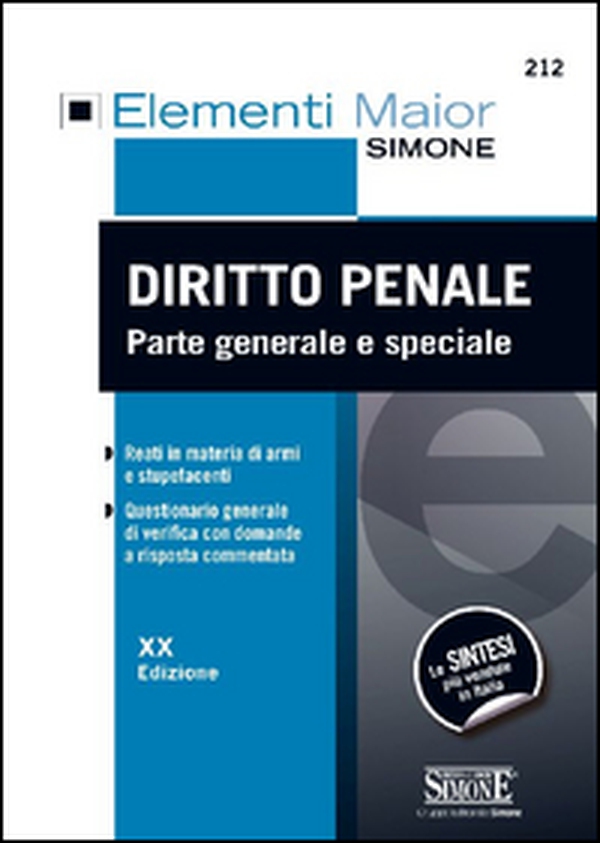 Diritto penale. Parte generale e speciale - Librerie.coop Diritto penale. Parte generale e speciale - Librerie.coop