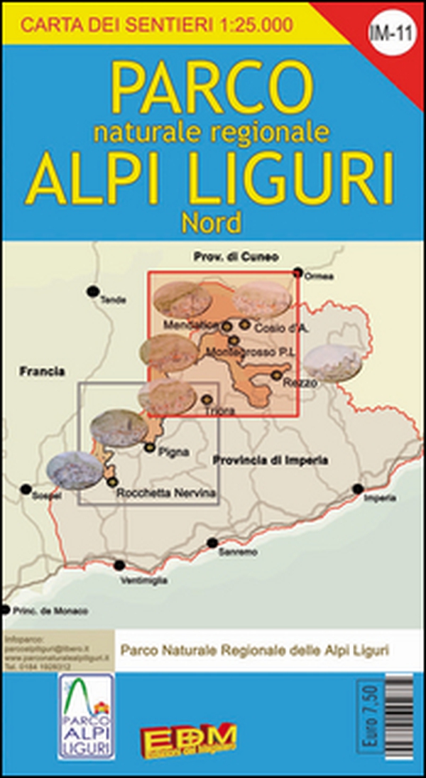 Parco naturale regionale alpi liguri nord. Carta dei sentieri 1:25.000 - Librerie.coop Parco naturale regionale alpi liguri nord. Carta dei sentieri 1:25.000 - Librerie.coop