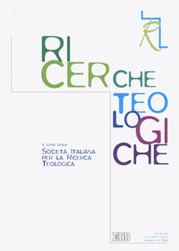 Ricerche teologiche - Vol. 1 - Librerie.coop Ricerche teologiche - Vol. 1 - Librerie.coop
