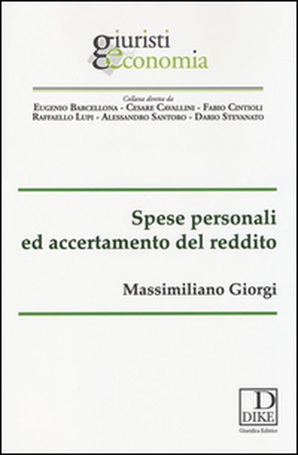 Spese personali ed accertamento del reddito - Librerie.coop Spese personali ed accertamento del reddito - Librerie.coop