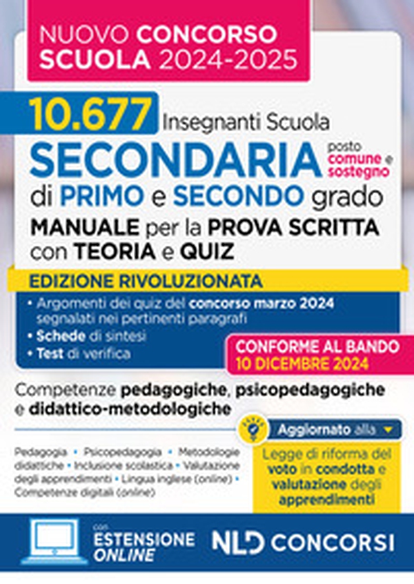 Manuale con teoria e test di verifica per il nuovo concorso docenti scuola 2024/2025 - Librerie.coop Manuale con teoria e test di verifica per il nuovo concorso docenti scuola 2024/2025 - Librerie.coop