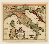 Italia postale 1670 (carta murale anticata in canvas) - Librerie.coop