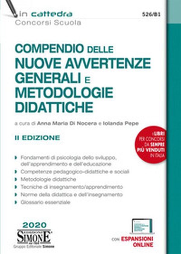 Compendio delle nuove avvertenze generali e metodologie didattiche - Librerie.coop Compendio delle nuove avvertenze generali e metodologie didattiche - Librerie.coop