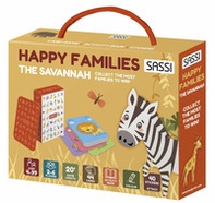 The savannah. Happy families. Valigetta con carte e stickers - Librerie.coop