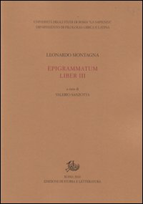 Epigrammatum liber III - Librerie.coop Epigrammatum liber III - Librerie.coop