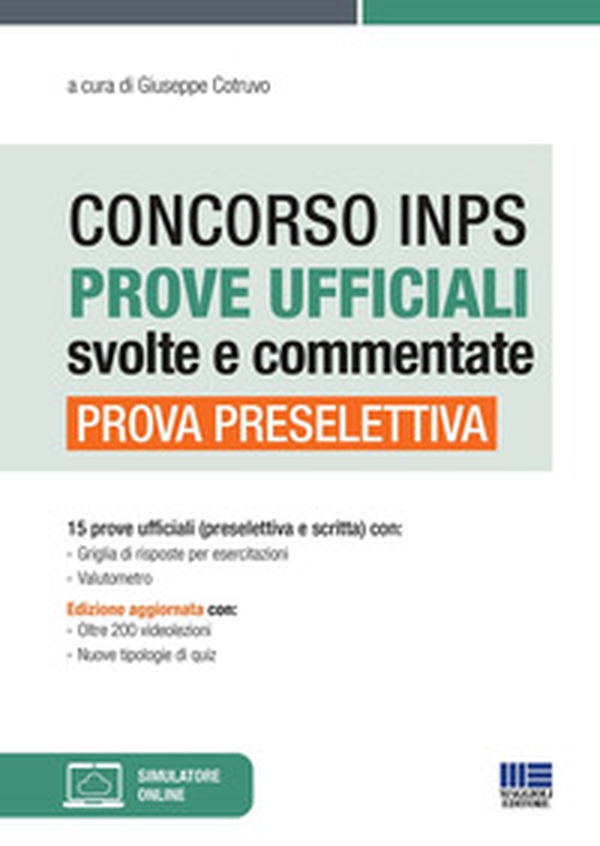 Concorso INPS 2020. Prova preselettiva. Manuale di preparazione basato sui quiz assegnati alle prove ufficiali dei Concorsi INPS 2018 - Librerie.coop Concorso INPS 2020. Prova preselettiva. Manuale di preparazione basato sui quiz assegnati alle prove ufficiali dei Concorsi INPS 2018 - Librerie.coop