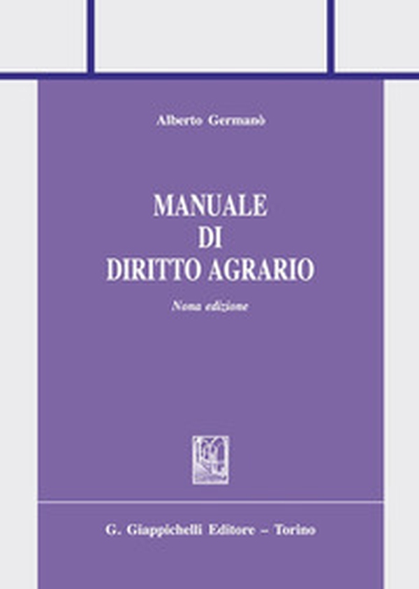 Manuale di diritto agrario - Librerie.coop Manuale di diritto agrario - Librerie.coop