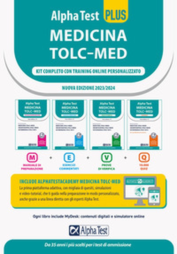 Alpha Test plus Medicina TOLC-MED. Kit completo di preparazione con training on line - Librerie.coop Alpha Test plus Medicina TOLC-MED. Kit completo di preparazione con training on line - Librerie.coop