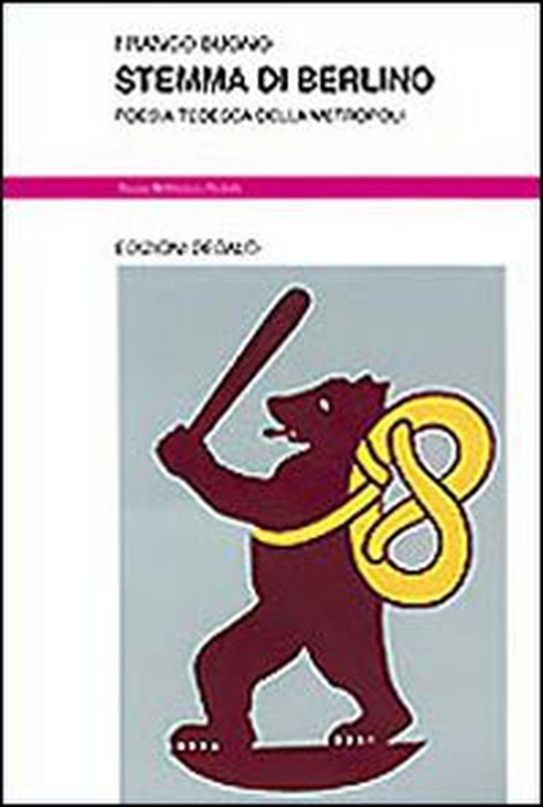 Stemma di Berlino. Poesia tedesca della metropoli - Librerie.coop Stemma di Berlino. Poesia tedesca della metropoli - Librerie.coop