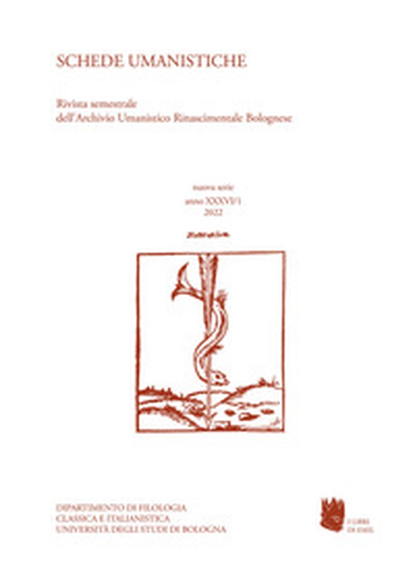 Schede umanistiche. Rivista annuale dell'Archivio Umanistico Rinascimentale Bolognese - Vol. 36\1 - Librerie.coop Schede umanistiche. Rivista annuale dell'Archivio Umanistico Rinascimentale Bolognese - Vol. 36\1 - Librerie.coop