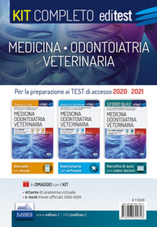 Kit completo medicina, odontoiatria, veterinaria. Teoria, esercizi svolti, prove ufficiali commentate e simulazioni d'esame per i test di accesso - Librerie.coop Kit completo medicina, odontoiatria, veterinaria. Teoria, esercizi svolti, prove ufficiali commentate e simulazioni d'esame per i test di accesso - Librerie.coop