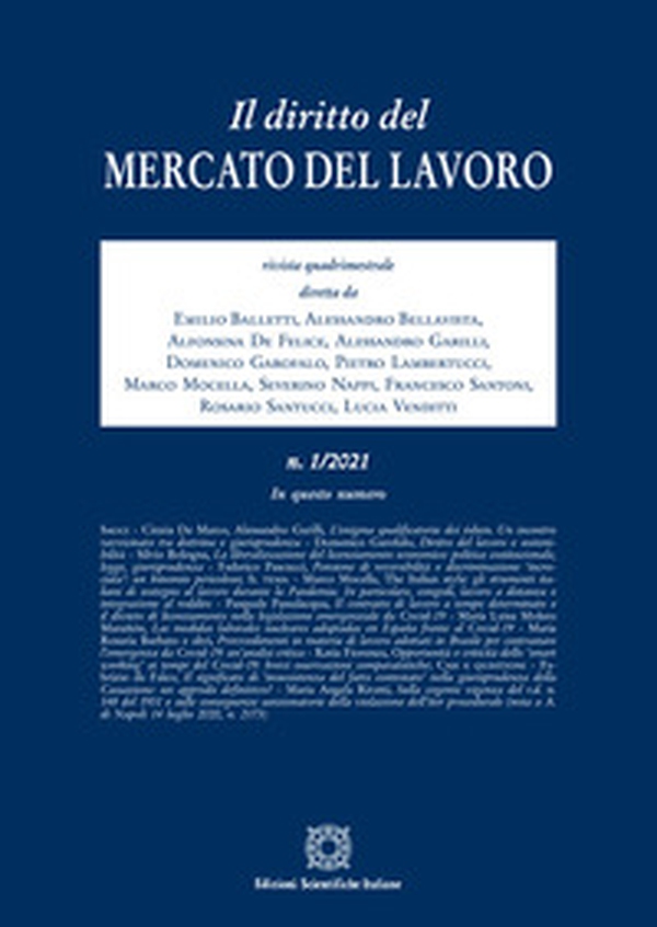 Il diritto del mercato del lavoro - Vol. 1 - Librerie.coop Il diritto del mercato del lavoro - Vol. 1 - Librerie.coop