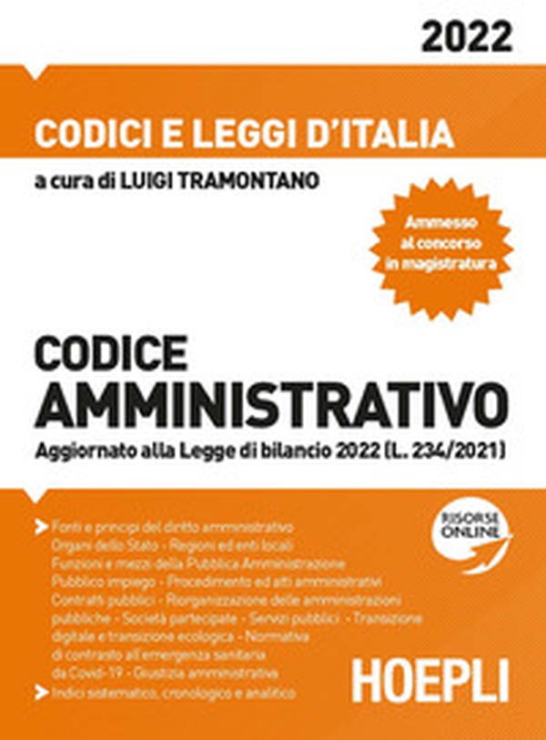 Codice amministrativo 2022 - Librerie.coop Codice amministrativo 2022 - Librerie.coop
