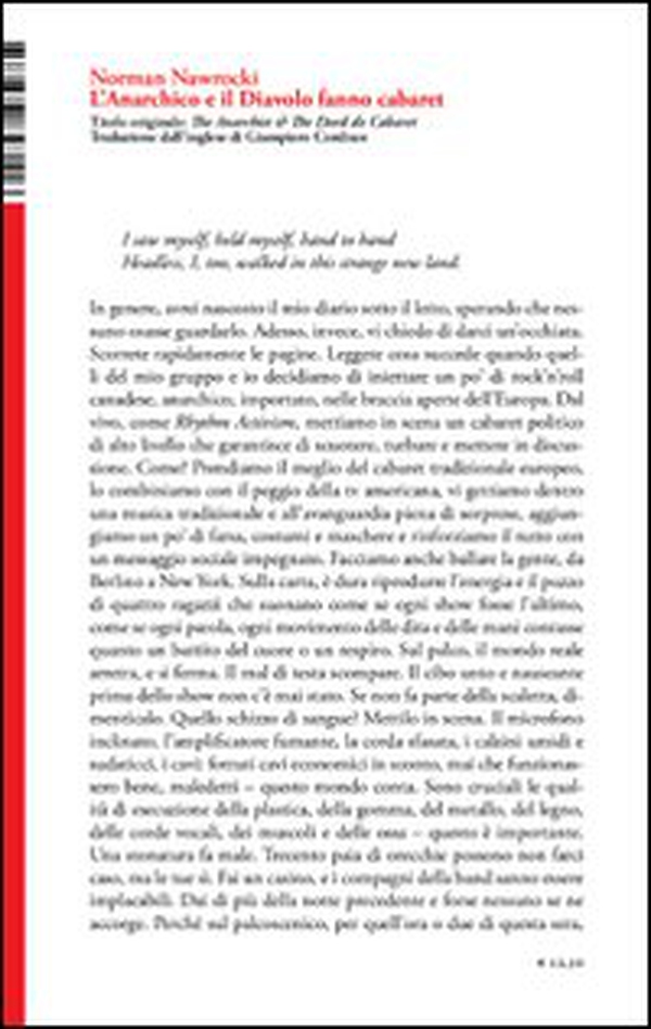 L'anarchico e il diavolo fanno cabaret - Librerie.coop L'anarchico e il diavolo fanno cabaret - Librerie.coop