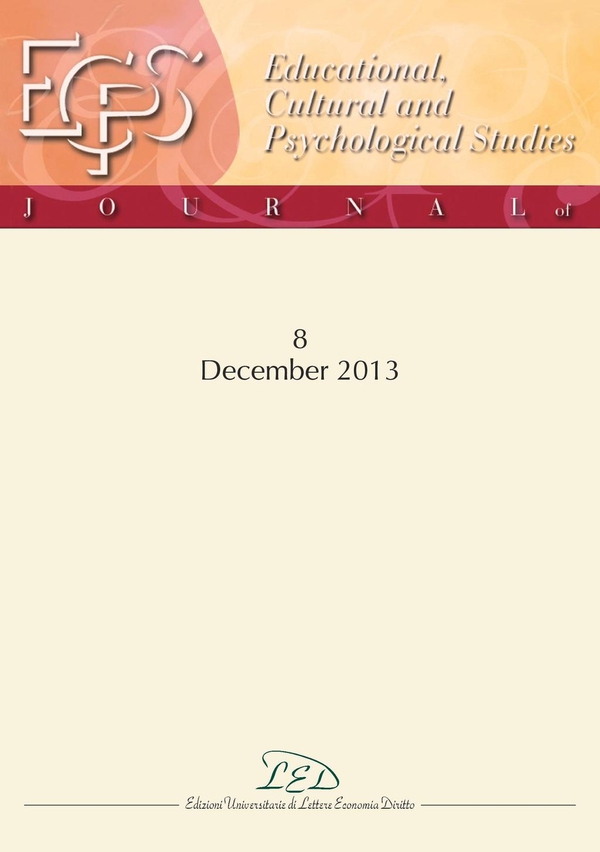 Journal of Educational, Cultural and Psychological Studies (ECPS Journal) No 8 (2013) - Librerie.coop Journal of Educational, Cultural and Psychological Studies (ECPS Journal) No 8 (2013) - Librerie.coop