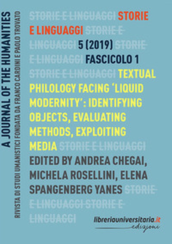 Storie e linguaggi. Rivista di studi umanistici - Librerie.coop Storie e linguaggi. Rivista di studi umanistici - Librerie.coop
