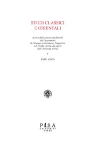 Studi classici e orientali - Vol. 69 - Librerie.coop