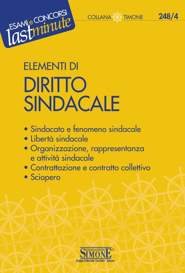 Elementi di Diritto Sindacale - Librerie.coop Elementi di Diritto Sindacale - Librerie.coop