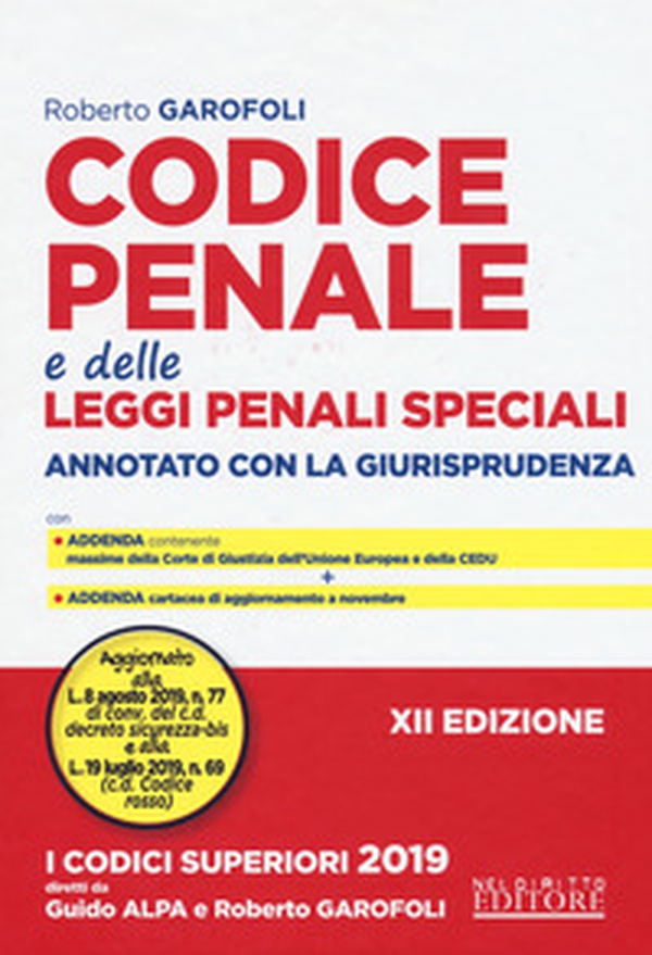 Codice penale e delle leggi penali speciali. Annotato con la giurisprudenza - Librerie.coop Codice penale e delle leggi penali speciali. Annotato con la giurisprudenza - Librerie.coop