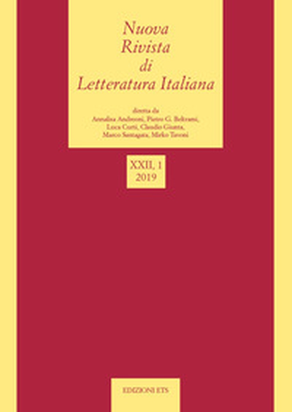Nuova rivista di letteratura italiana - Vol. 1 - Librerie.coop Nuova rivista di letteratura italiana - Vol. 1 - Librerie.coop