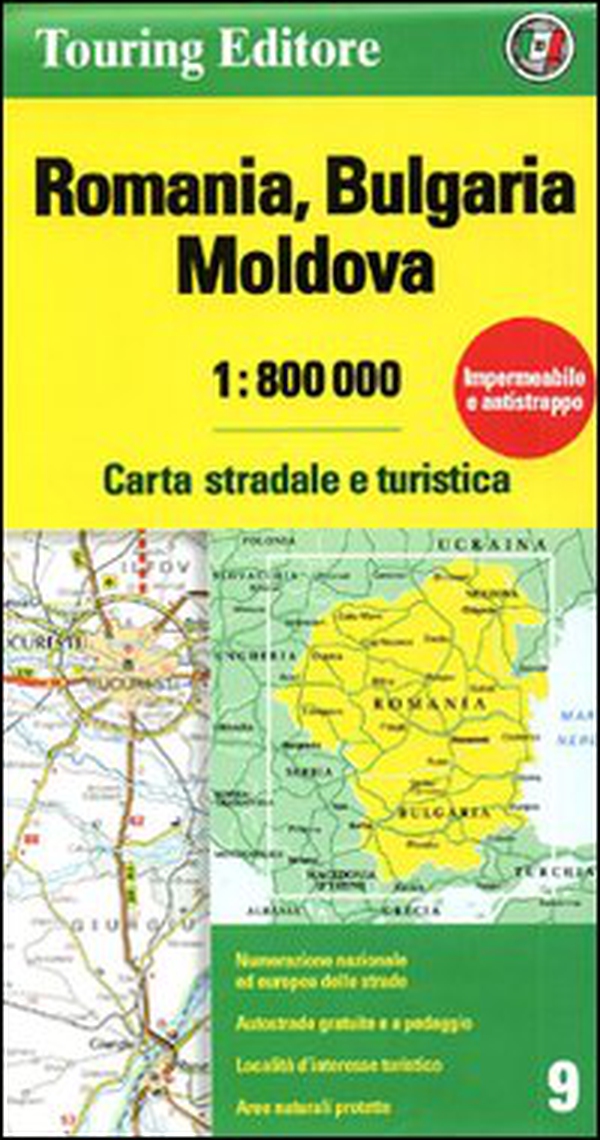 Romania. Bulgaria. Moldavia 1:800.000. Carta stradale e turistica - Librerie.coop Romania. Bulgaria. Moldavia 1:800.000. Carta stradale e turistica - Librerie.coop