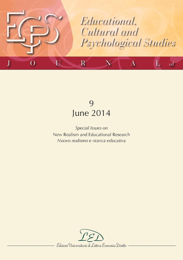 Journal of Educational, Cultural and Psychological Studies (ECPS Journal) No 9 (2014) - Librerie.coop Journal of Educational, Cultural and Psychological Studies (ECPS Journal) No 9 (2014) - Librerie.coop