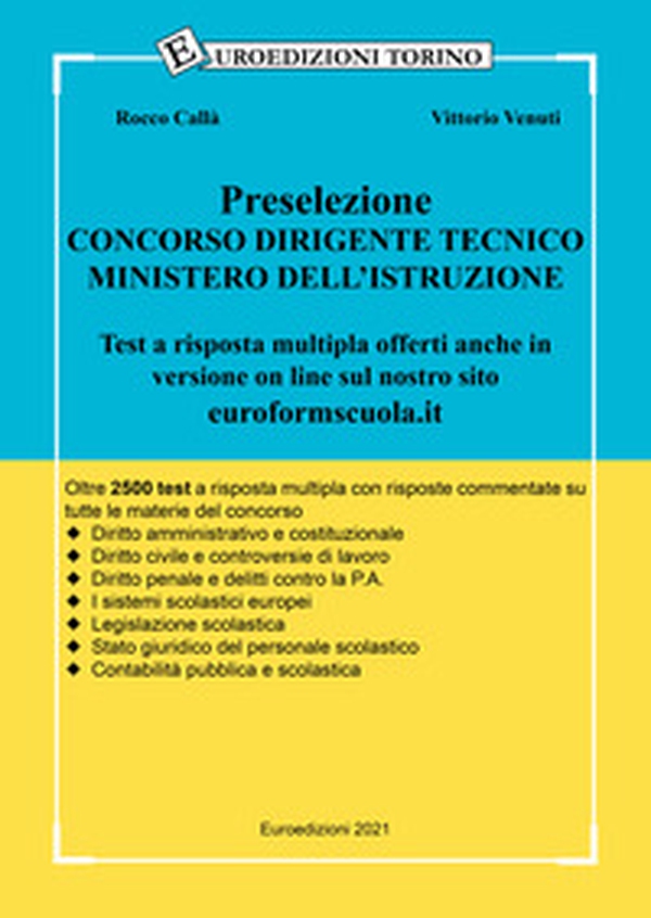 Preselezione concorso dirigente tecnico ministero dell'istruzione - Librerie.coop Preselezione concorso dirigente tecnico ministero dell'istruzione - Librerie.coop