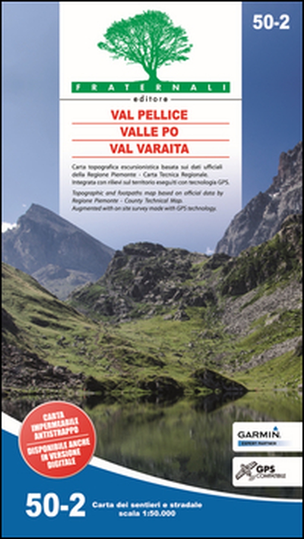 Carta n. 50.2. Val Pellice, Valle Po, Val Varaita. Carta dei sentieri e stradale scala 1:50.000 - Librerie.coop Carta n. 50.2. Val Pellice, Valle Po, Val Varaita. Carta dei sentieri e stradale scala 1:50.000 - Librerie.coop