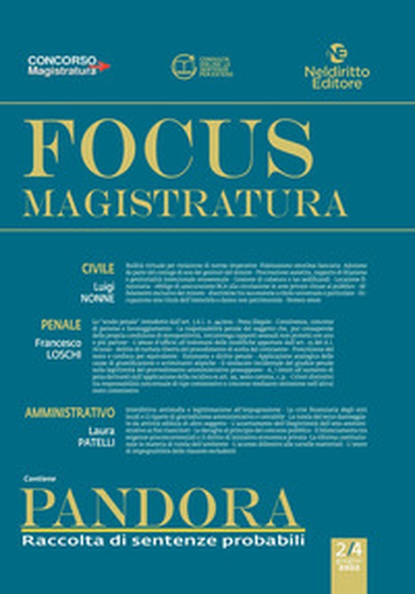 Focus magistratura. Concorso magistratura 2022: Civile, penale, amministrativo - Librerie.coop Focus magistratura. Concorso magistratura 2022: Civile, penale, amministrativo - Librerie.coop