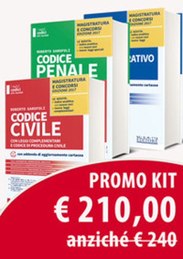 Codice penale con leggi complementari e codice di procedura penale-Codice amministrativo sostanziale e processuale-Codice civile con leggi complementari e codice di procedura civile. Concorso magistratura - Librerie.coop Codice penale con leggi complementari e codice di procedura penale-Codice amministrativo sostanziale e processuale-Codice civile con leggi complementari e codice di procedura civile. Concorso magistratura - Librerie.coop
