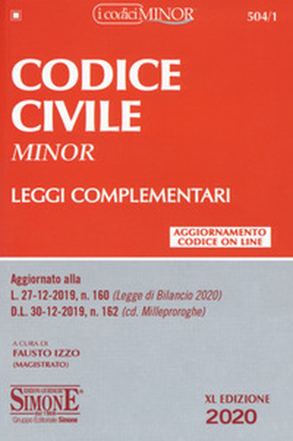 Codice civile e leggi complementari. Ediz. minor - Librerie.coop Codice civile e leggi complementari. Ediz. minor - Librerie.coop