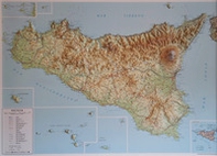 Sicilia 1:350.000 (carta in rilievo senza cornice) - Librerie.coop