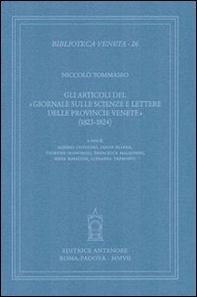 Gli articoli del «Giornale sulle scienze e lettere delle provincie venete» (1823-1824) - Librerie.coop