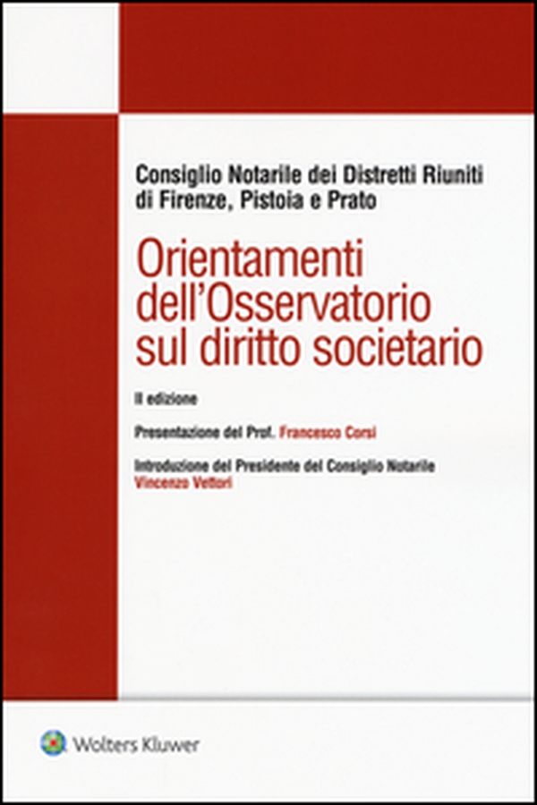 Orientamenti dell'osservatorio sul diritto societario - Librerie.coop Orientamenti dell'osservatorio sul diritto societario - Librerie.coop