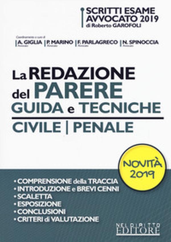 La redazione del parere. Guida e tecniche. Civile-Penale - Librerie.coop La redazione del parere. Guida e tecniche. Civile-Penale - Librerie.coop