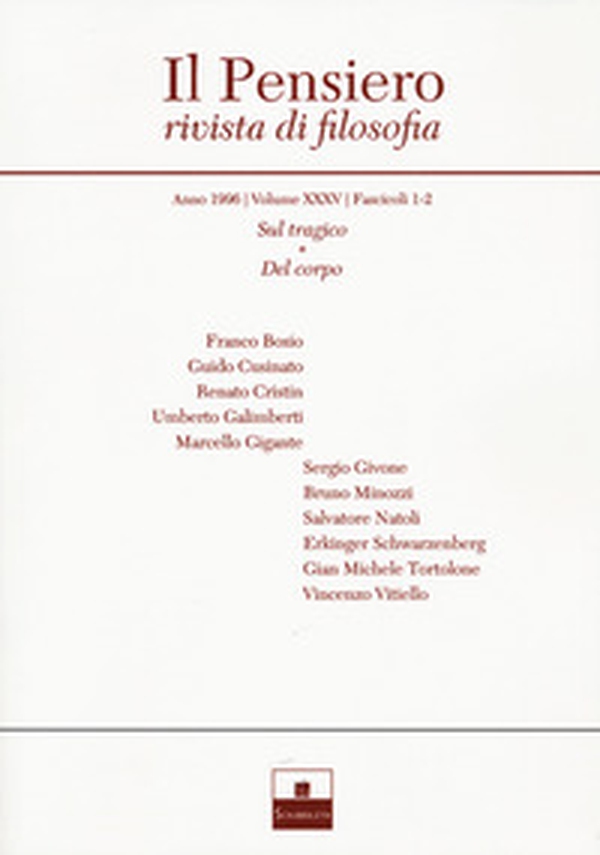 Il pensiero. Rivista di filosofia - Vol. 35 - Librerie.coop Il pensiero. Rivista di filosofia - Vol. 35 - Librerie.coop