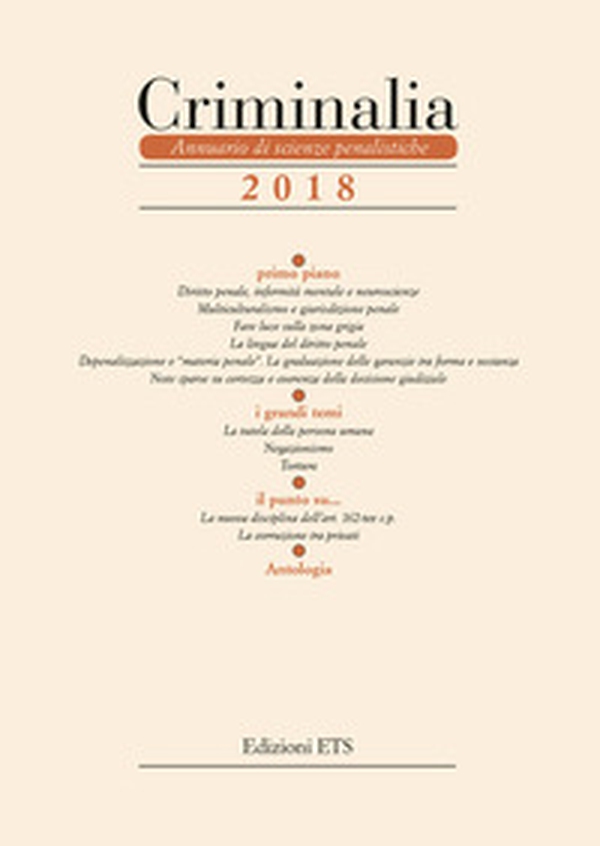 Criminalia. Annuario di scienze penalistiche - Librerie.coop Criminalia. Annuario di scienze penalistiche - Librerie.coop
