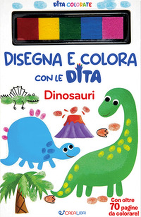 Dinosauri. Disegna e colora con le dita - Librerie.coop Dinosauri. Disegna e colora con le dita - Librerie.coop