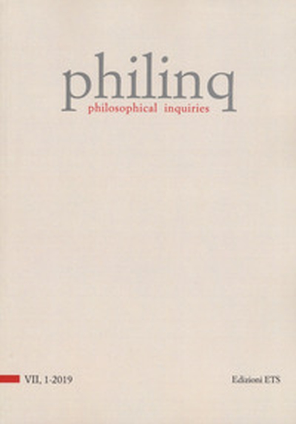 Philinq. Philosophical inquiries - Vol. 1 - Librerie.coop Philinq. Philosophical inquiries - Vol. 1 - Librerie.coop