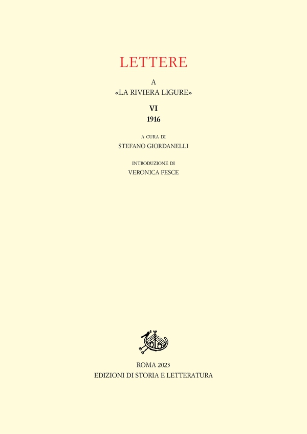 Lettere a «La Riviera Ligure». VI - Librerie.coop Lettere a «La Riviera Ligure». VI - Librerie.coop