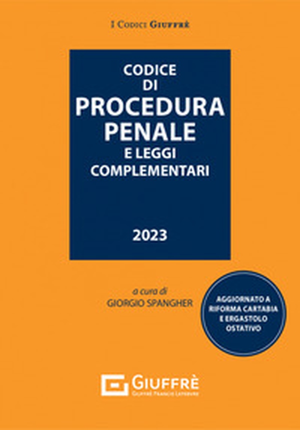 Codice di procedura penale e leggi complementari - Librerie.coop Codice di procedura penale e leggi complementari - Librerie.coop