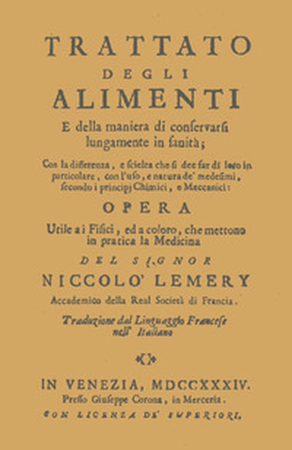 Trattato degli alimenti e della maniera di conservarli lungamente in sanità (rist. anast. 1734) - Librerie.coop Trattato degli alimenti e della maniera di conservarli lungamente in sanità (rist. anast. 1734) - Librerie.coop