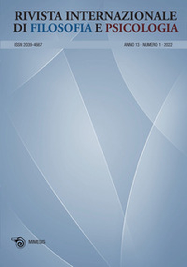 Rivista internazionale di filosofia e psicologia - Vol. 1 - Librerie.coop Rivista internazionale di filosofia e psicologia - Vol. 1 - Librerie.coop