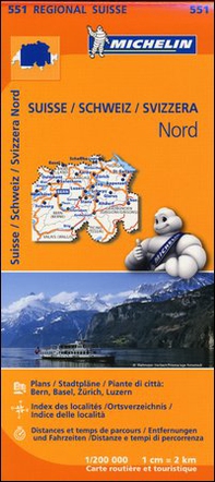 Suisse-Schweiz-Svizzera Nord 1:200.000 - Librerie.coop