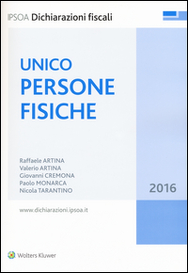 UNICO 2016. Persone fisiche - Librerie.coop UNICO 2016. Persone fisiche - Librerie.coop